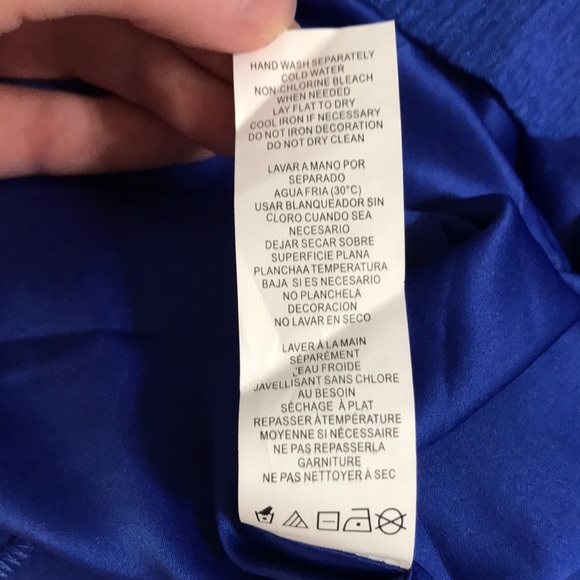 Kensie • Drop Waist Blue Brocade Blue Ink Dress - Picture 10 of 11